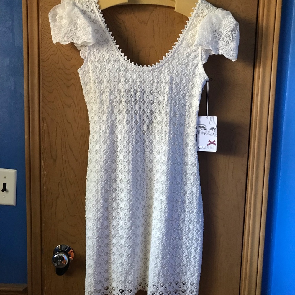 Anthropologie White Lace dress